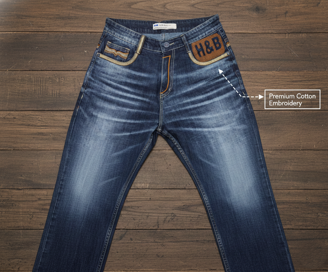 Men’s Regular Fit Denim Jeans | Casual Wear