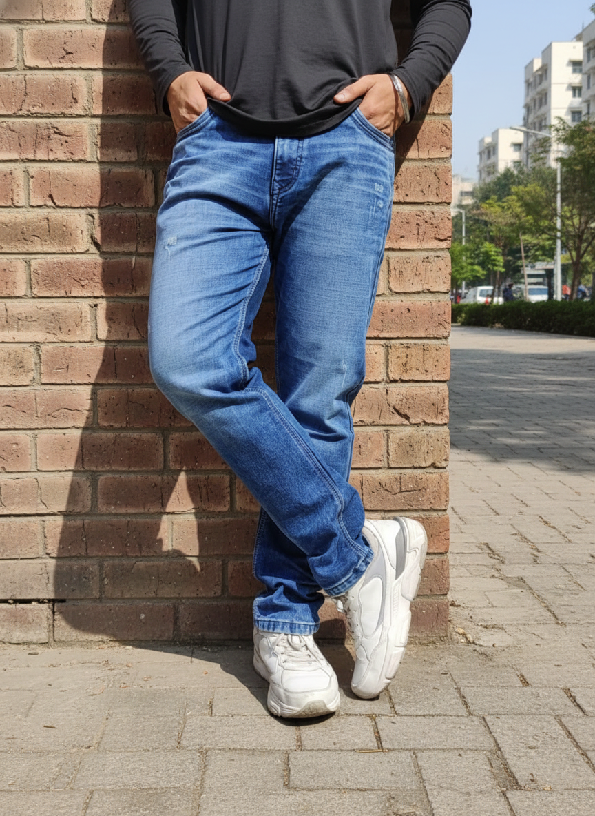 TSR Premium Light Blue Denim Jeans | Everyday Comfort Fit